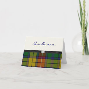 Tartan-karierte Anmerkungskarte