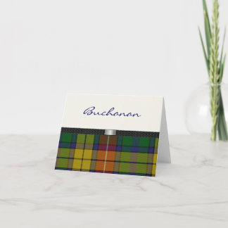 Tartan-karierte Anmerkungskarte