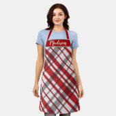 Tartan Karierte benutzerdefinierte Schürze (Getragen)