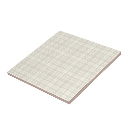Tartan-karierte Creme u. Beige-Nr. 66 Fliese (Seite)