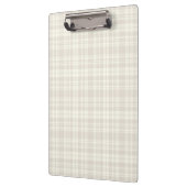 Tartan-karierte Creme u. Beige-Nr. 66 Klemmbrett (Links)