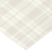 Tartan-karierte Creme u. Beige-Nr. 66 Tischdecke (Schrägansicht)