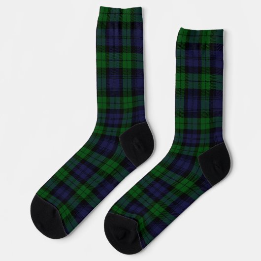Tartan-Karierte Drucksocken Socken (Linkes Detail)