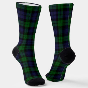 Tartan-Karierte Drucksocken Socken