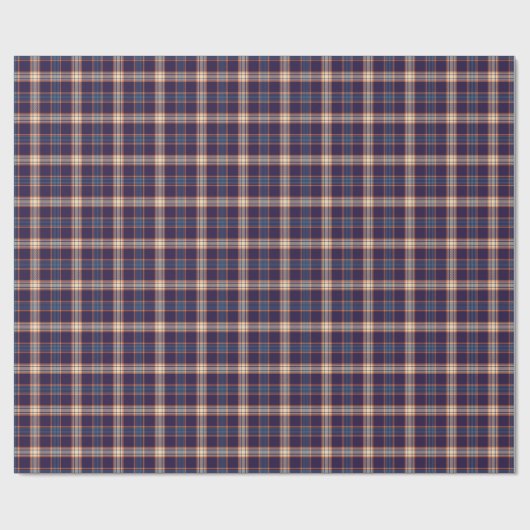 Tartan karierte, farbenfrohe Marinestextur. Geschenkpapier (Flach)