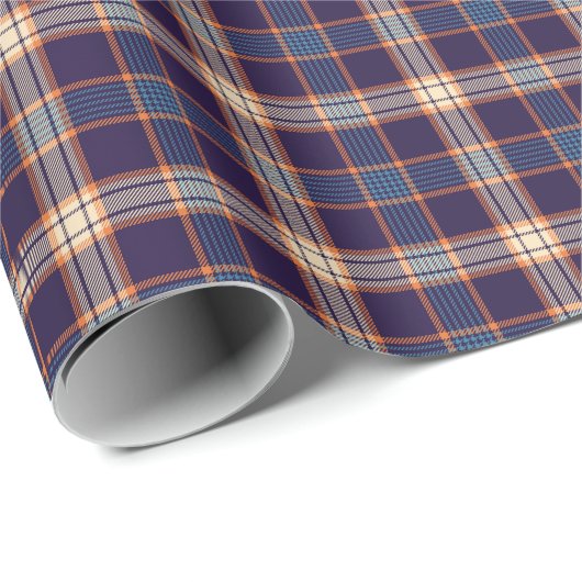 Tartan karierte, farbenfrohe Marinestextur. Geschenkpapier (Rolleneckpunkt)