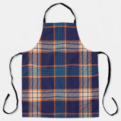 Tartan karierte, farbenfrohe Marinestextur. Schürze (Vorderseite)