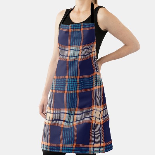Tartan karierte, farbenfrohe Marinestextur. Schürze (InSitu)