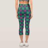 Tartan Karierte Leggings in Blau, Grün und Rosa -  (Rückseite)