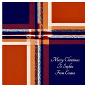 Tartan karierte persönliche Nachricht Weihnachten Geschenkpapier