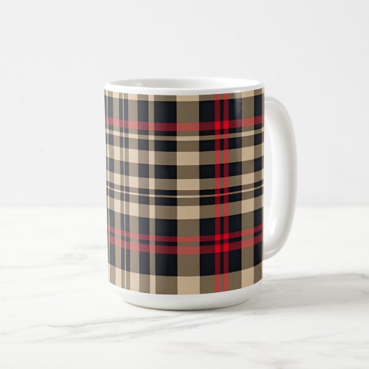 Tartan Karierte Tasse (VorderseiteRechts)