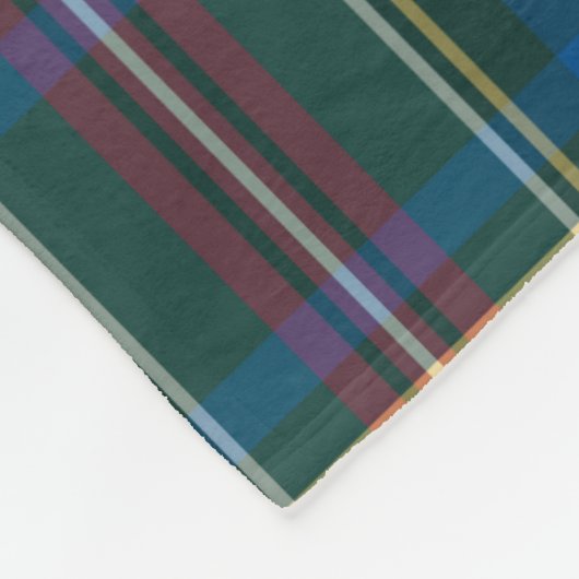 Tartan Karierte Ursprünge Weihnachten Fleecedecke (Ecke)