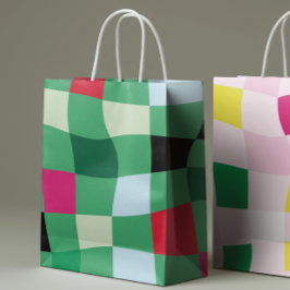 Tartan Karierte Weihnachten Mittlere Geschenktüte