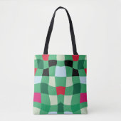 Tartan Karierte Weihnachten Tasche (Vorderseite)