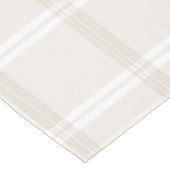 Tartan-kariertes Beige u. Weiß-Nr. 49 Tischdecke (Schrägansicht)
