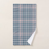 Tartan-kariertes Blau-, rosa u. Weiß-Nr. 45 Badhandtuch Set (Handtuch)