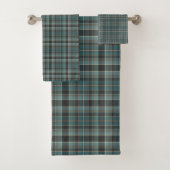 Tartan-kariertes Blau, Schwarzes u. Brown-Nr. 58 Badhandtuch Set (Insitu)
