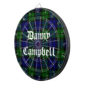 Tartan-Kariertes Dart-Mainboard mit Black Watch Dartscheibe (Vorderseite rechts)