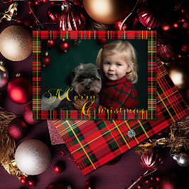 Tartan Kariertes Foto Weihnachten