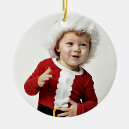 Tartan Kariertes Foto Weihnachtsschmuck mit Jahr