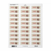 Tartan Kariertes Hirsch über Snowflake Design (Vorne)