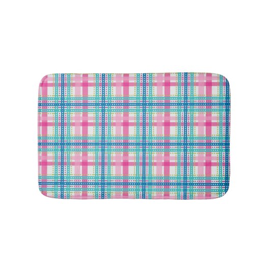 Tartan, kariertes Muster Badematte (Vorderseite)