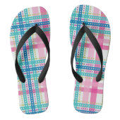 Tartan, kariertes Muster Badesandalen (Fußbett)