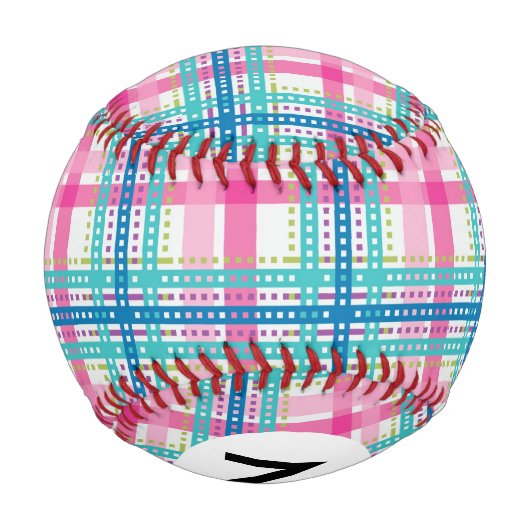 Tartan, kariertes Muster Baseball (Rückseite)