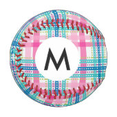 Tartan, kariertes Muster Baseball (Vorderseite Links)
