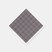 Tartan Kariertes Muster Braun, Blau & Beige Nr. 69 Serviette (Ecke)