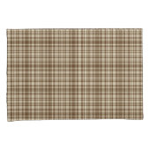Tartan-kariertes Muster Brown u. Beige-Nr. 70 Kissenbezug (Vorderseite-Rechts)