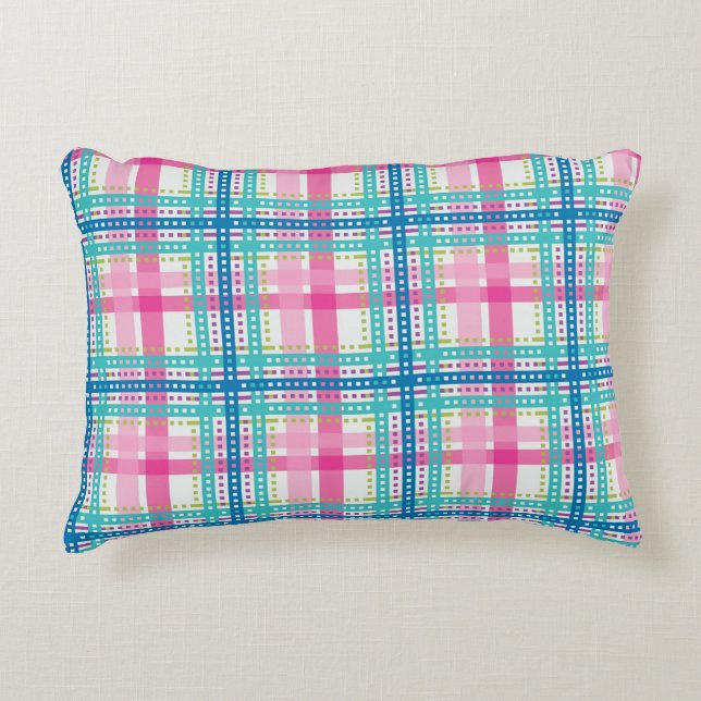 Tartan, kariertes Muster Dekokissen (Vorderseite)