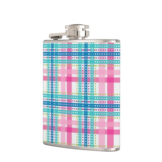 Tartan, kariertes Muster Flachmann (Links)