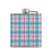 Tartan, kariertes Muster Flachmann (Rückseite)