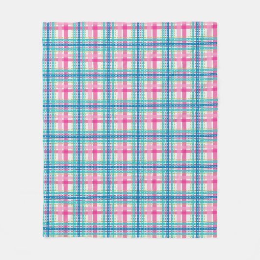 Tartan, kariertes Muster Fleecedecke (Vorderseite)