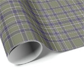 Tartan-kariertes Muster-Grün-, Blaues u. Beige-Nr. Geschenkpapier (Rolleneckpunkt)