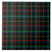 Tartan Kariertes Muster, grün, Fliese (Vorderseite)
