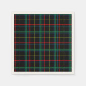 Tartan Kariertes Muster, grün, Serviette (Vorderseite)