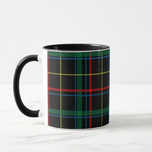 Tartan Kariertes Muster, grün, Tasse (Links)