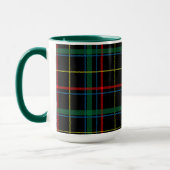 Tartan Kariertes Muster, grün, Tasse (Links)