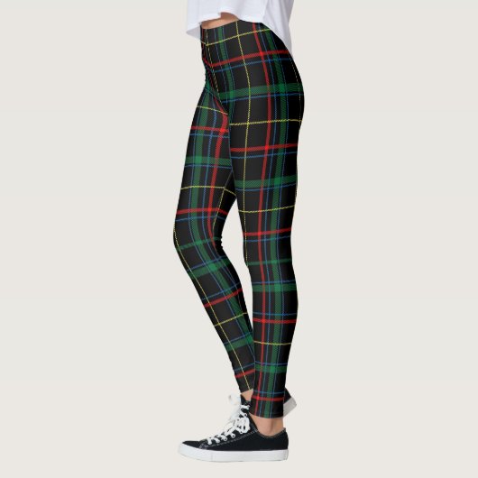 Tartan Kariertes Muster Leggings (Links)