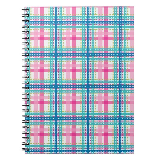 Tartan, kariertes Muster Notizblock (Vorderseite)
