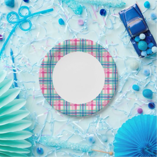 Tartan, kariertes Muster Pappteller (Party)