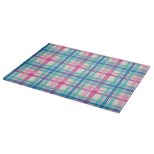 Tartan, kariertes Muster Schneidebrett (Ecke)