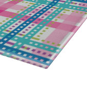 Tartan, kariertes Muster Schneidebrett (Ecke)