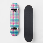 Tartan, kariertes Muster Skateboard (Vorderseite)