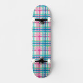 Tartan, kariertes Muster Skateboard (Vorderseite)