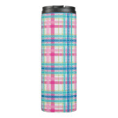 Tartan, kariertes Muster Thermosbecher (Rückseite)