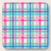 Tartan, kariertes Muster Untersetzer (Vorderseite)