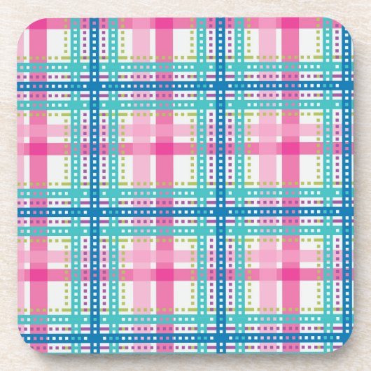 Tartan, kariertes Muster Untersetzer (Vorderseite)